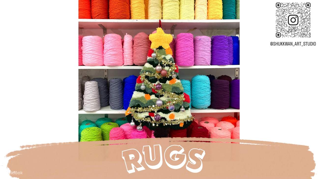 SK-Studio | Laboratorio di tufting | Acquista uno prendi uno gratis | con una varietà di opzioni tra cui specchio, borsa, cuscino, tappeto e decorazioni da parete | Il tutto senza limiti di tempo